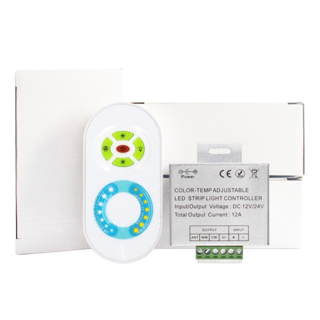 RF 5 keys touch color temperature controller - Aluminium shell  DC12~24V