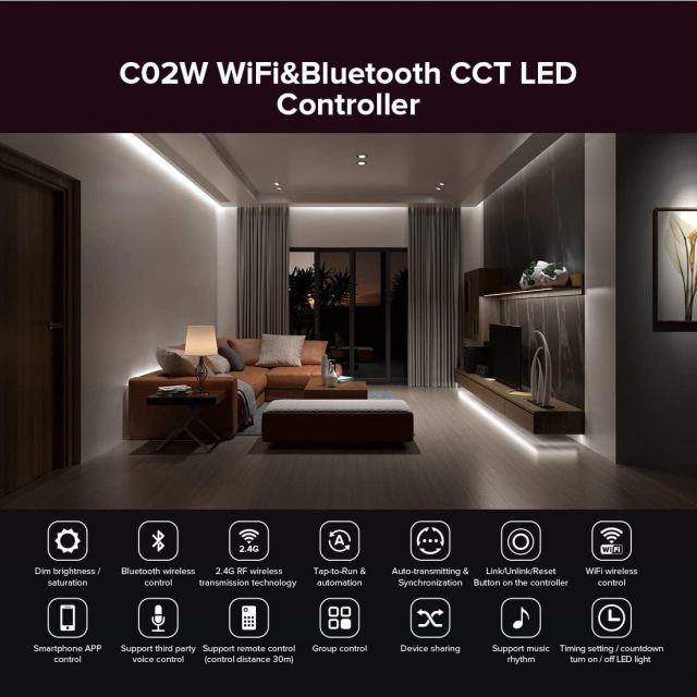 2.4G Tuya Smart app Wifi RGB Controller (DIM CCT RGB RGBW RGBCW)
