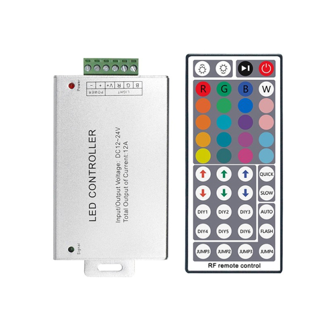 RF 44 keys rgb led controller - Aluminium shell  DC12~24V