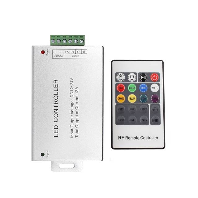 RF 20 keys rgb led controller - Aluminium shell  DC12~24V