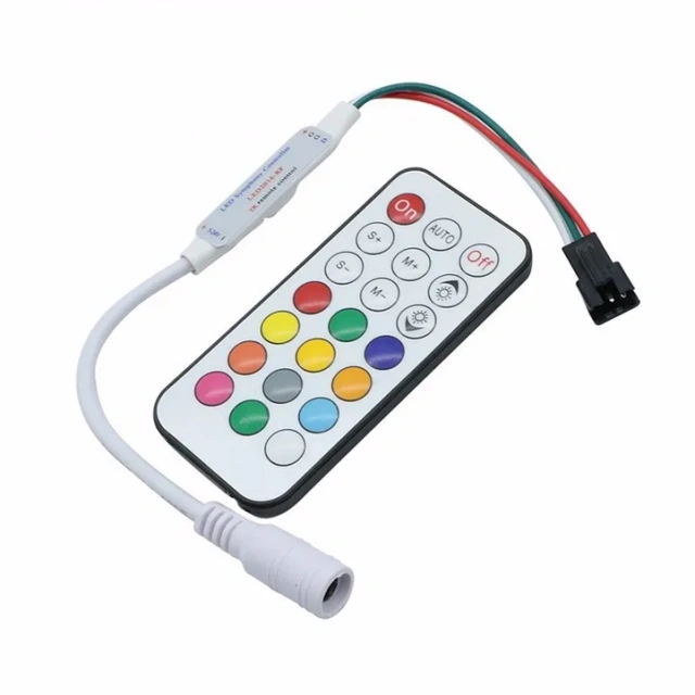 RF 21 Keys SPI LED Controller -- DC5-24V IC led strip light controller