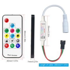 RF14 Keys SPI LED Controller -- DC5-24V IC led strip light controller