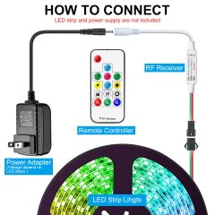 RF14 Keys SPI LED Controller -- DC5-24V IC led strip light controller