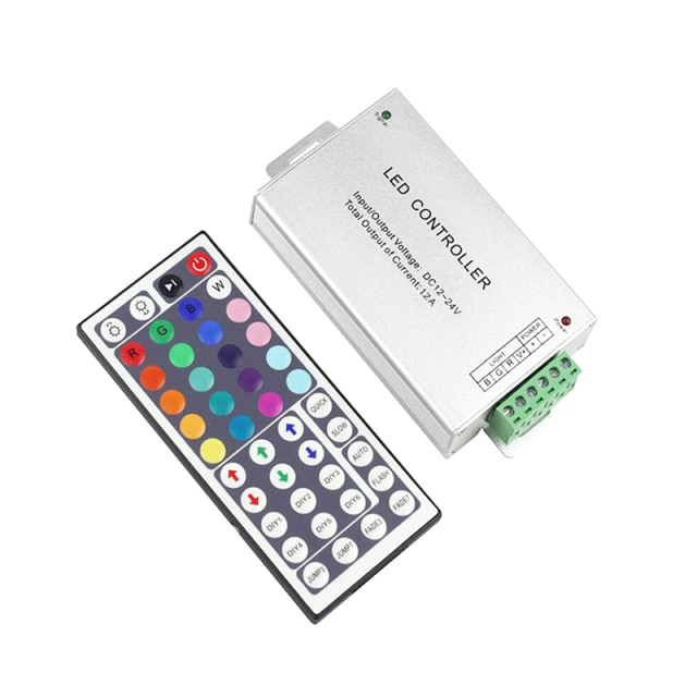 IR 44 keys rgb led controller - Aluminium shell  DC12~24V
