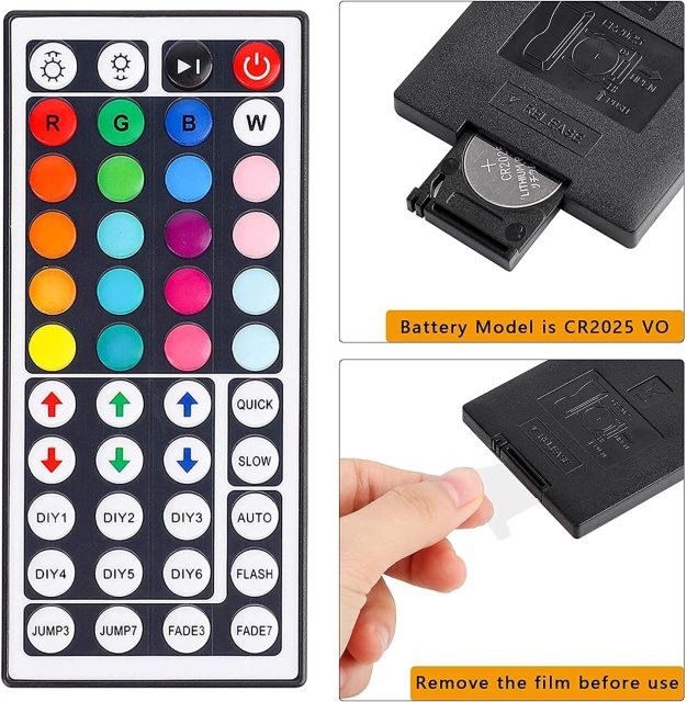IR 44 keys rgb led controller - Aluminium shell  DC12~24V