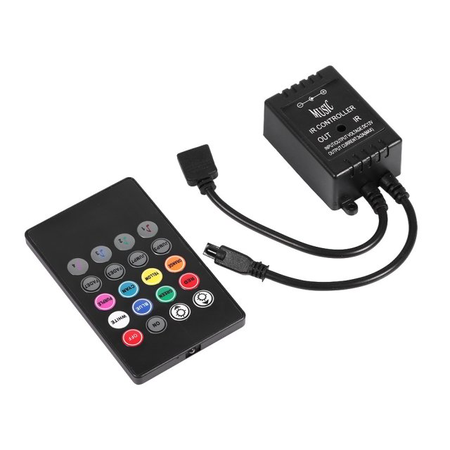 IR 20 Keys MUSIC RGB Led Controller - DC12~24V