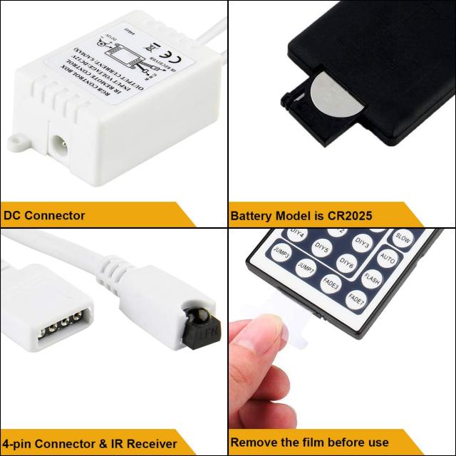 IR 44 Keys RGB Led Controller - DC12~24V