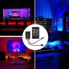 IR 20 Keys MUSIC RGB Led Controller - DC12~24V