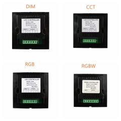 86mm Touch Panel RGB Controller -- DC12~24V  (DIM/CCT/RGB/RGBW/RGBCCT)