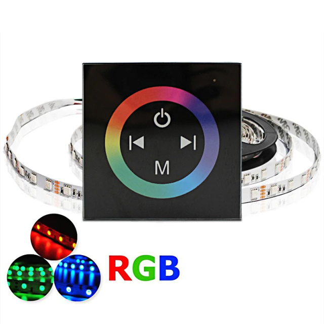 86mm Touch Panel RGB Controller -- DC12~24V