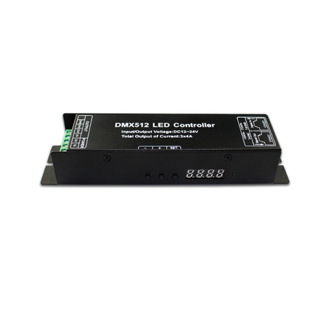 Digital display DMX512 decoder controller --3 Channel RGB / 4 channel RGBW