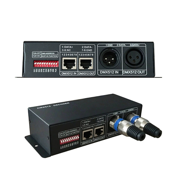 DMX512 decoder controller --3 Channel rgb / 4 channel rgbw