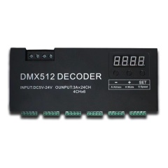 24CH DMX512 decoder controller --3 Channel RGB / 4 channel RGBW
