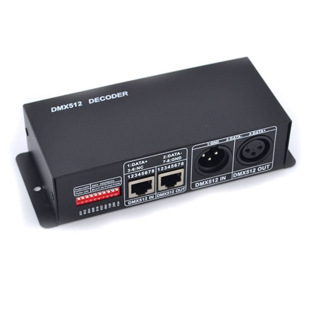 DMX512 decoder controller --3 Channel rgb / 4 channel rgbw