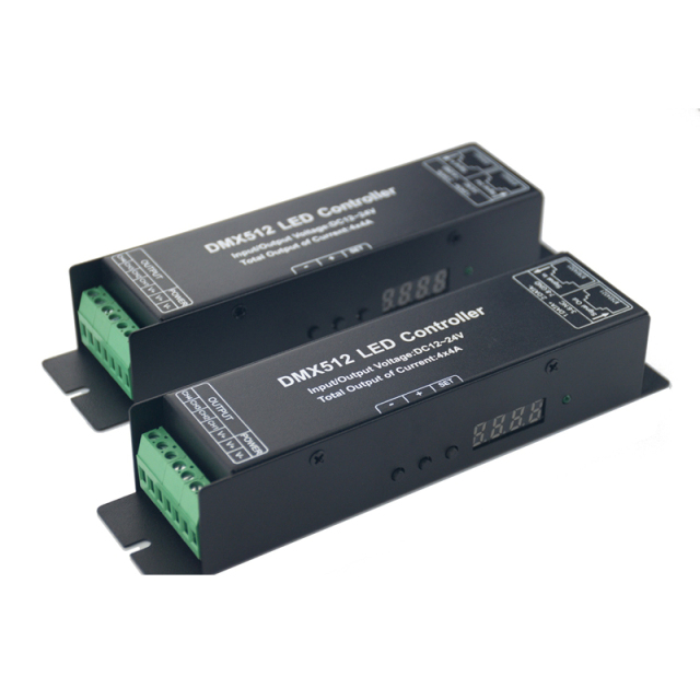Digital display DMX512 decoder controller --3 Channel RGB / 4 channel RGBW