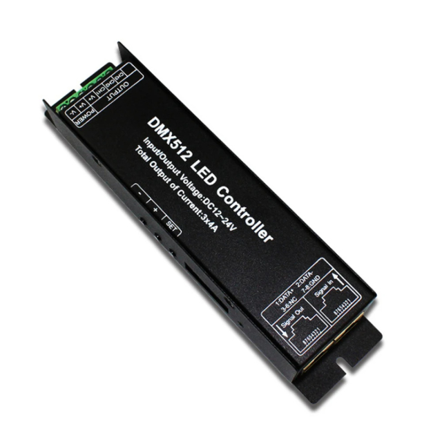 Digital display DMX512 decoder controller --3 Channel RGB / 4 channel RGBW