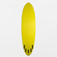 B70141 EPOXY SURFBOARD 6FT0 FUTURES YELLOW – High-Performance Shortboard from Surfboard Factory