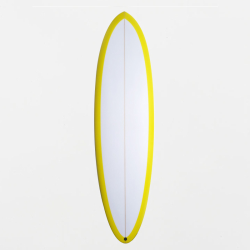B70141 EPOXY SURFBOARD 6FT0 FUTURES YELLOW – High-Performance Shortboard from Surfboard Factory