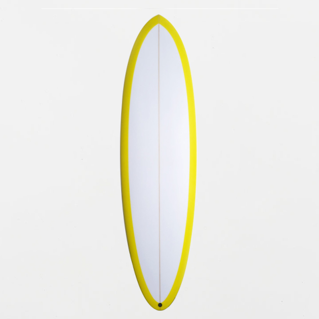 B70141 EPOXY SURFBOARD 6FT0 FUTURES YELLOW – High-Performance Shortboard from Surfboard Factory