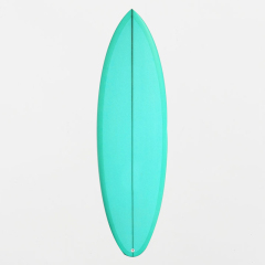 B70150 EPOXY SURFBOARD 6FT2 FUTURES GREEN