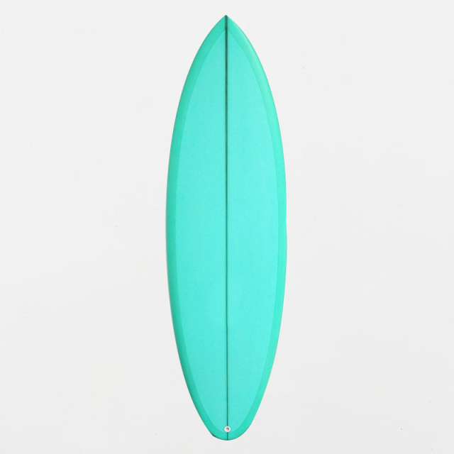 B70150 EPOXY SURFBOARD 6FT2 FUTURES GREEN