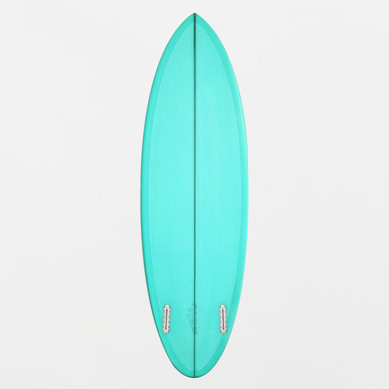 B70150 EPOXY SURFBOARD 6FT2 FUTURES GREEN