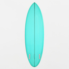 B70150 EPOXY SURFBOARD 6FT2 FUTURES GREEN