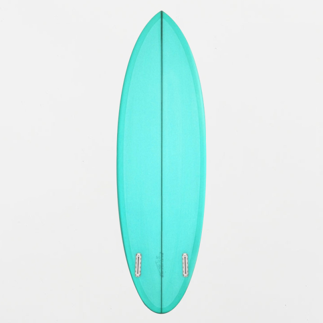 B70150 EPOXY SURFBOARD 6FT2 FUTURES GREEN