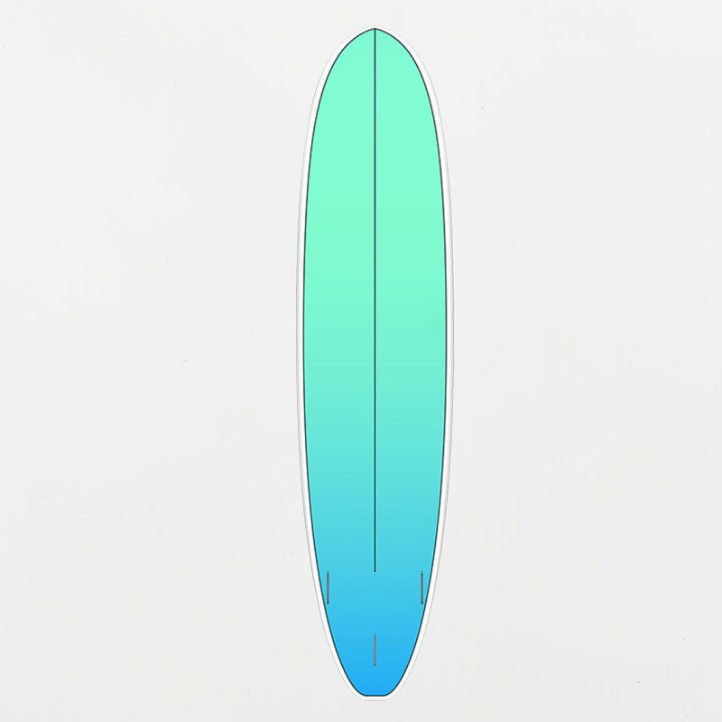 B70137 EPOXY SURFBOARD 7FT4 GREEN FADE