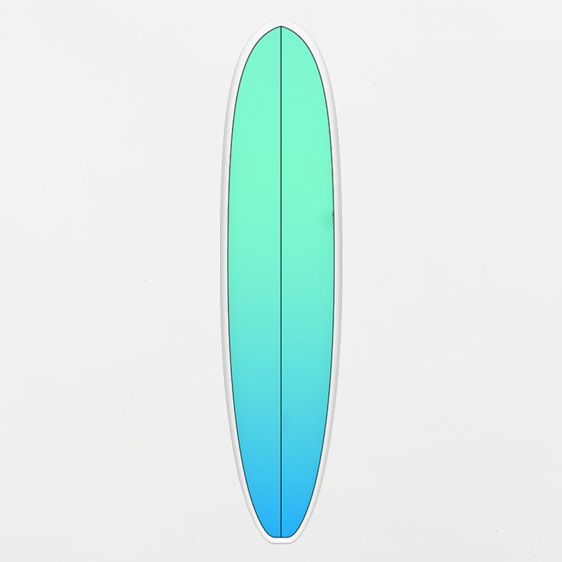 B70137 EPOXY SURFBOARD 7FT4 GREEN FADE