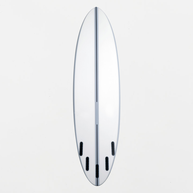 B70151 EXPOY SURFBOARD 7FT6 FUTURES  WHITE
