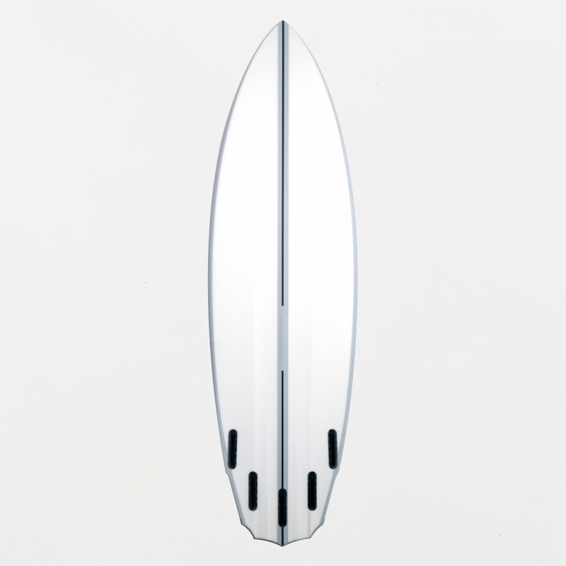 B70155 EPOXY SURFBOARD 6FT1 FUTURES WHITE