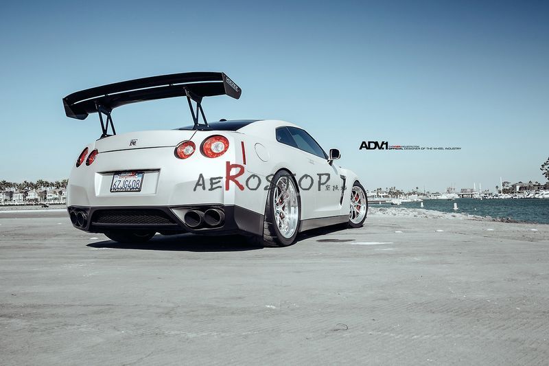 R35 GTR VOLTEX TYPE-5 STYLE REAR GT WING 1600MM (ALUMINIUM STAND)
