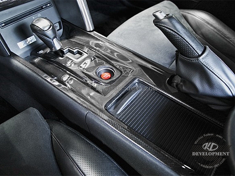 08-16 R35 GTR LHD ARS STYLE CENTER CONSOLE SHIFTER BEZEL COVER