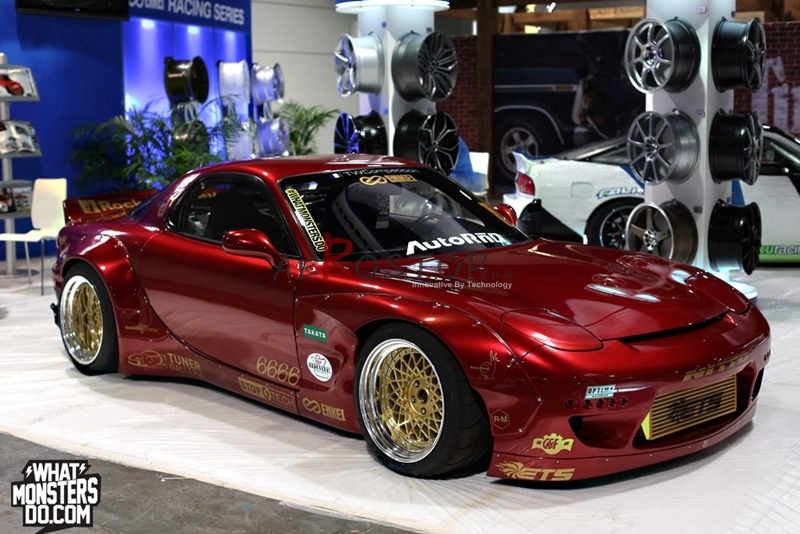RX7 FD3S ROCKET BUNNY WIDE AERO STYLE FRONT FENDER FLARE