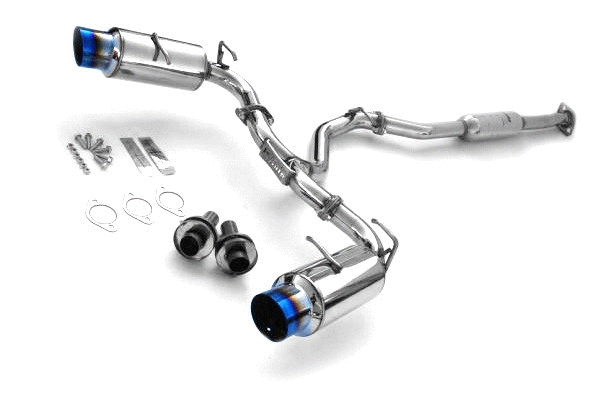 Invidia 13-22 BRZ / 13-16 FRS/ 17-21 GT86 / 2022 GR86 N1 Cat back Exhaust Burnt Titanium Tips