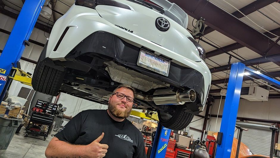 2JR Greddy Revolution Catback Exhaust for E210 Hatch – Aggressive Performance & Deep Sound