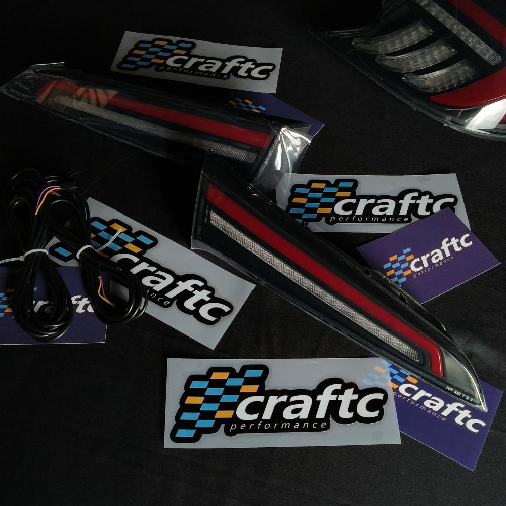 CraftC Performance "SMOKED" 2019-2026 Corolla Hatchback & GR Corolla Sequential Taillights