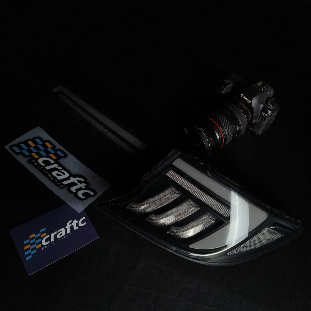 CraftC Performance Smoked Lens X Pearl White "RGB" 2019-2026 Corolla Hatchback & GR Corolla Sequential Taillights