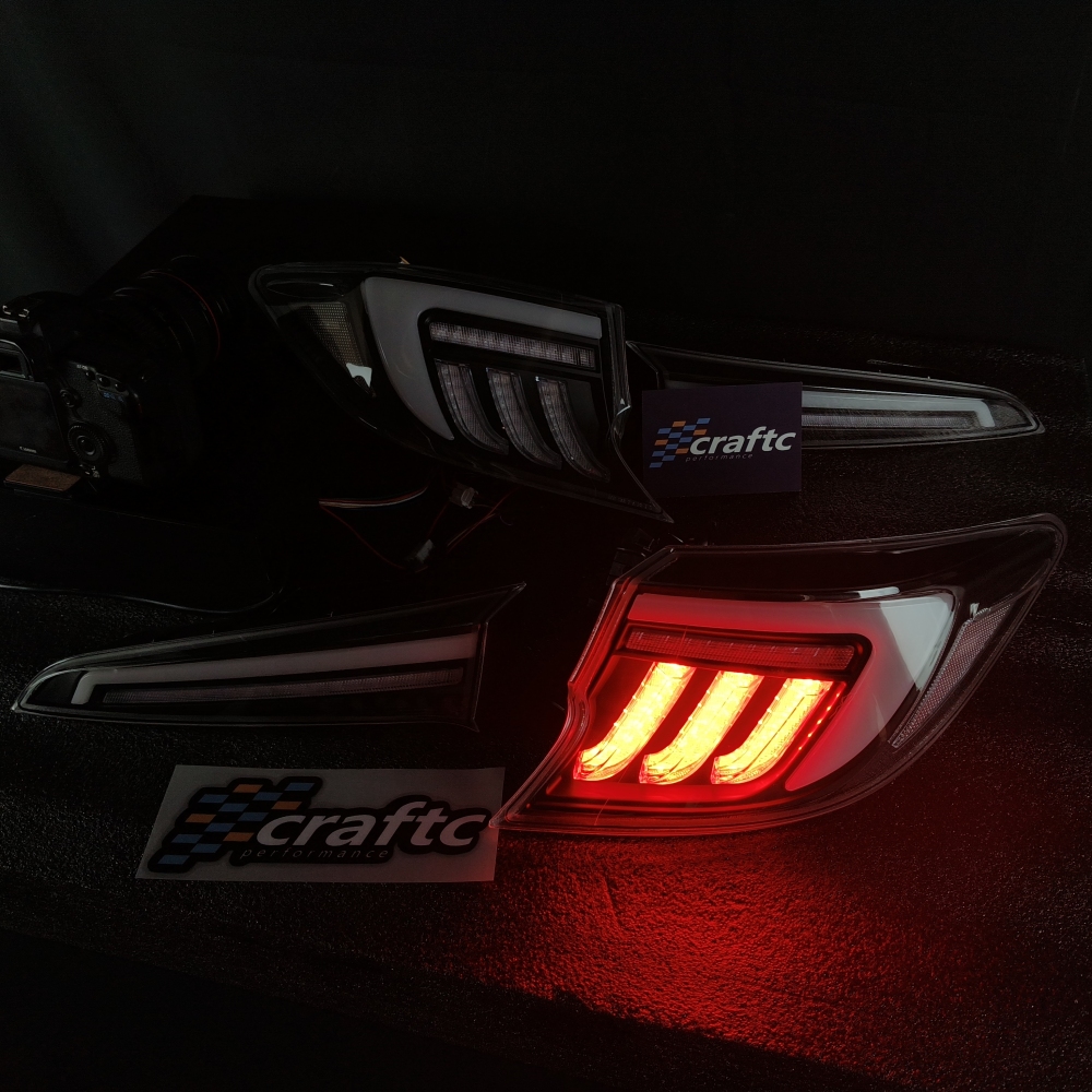 CraftC Performance "CLEAR" 2019-2026 Corolla Hatchback & GR Corolla Sequential Taillights