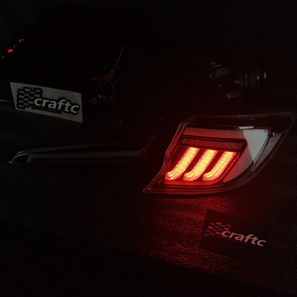 CraftC Performance Clear "RGB" 2019-2026 Corolla Hatchback & GR Corolla Sequential Taillights