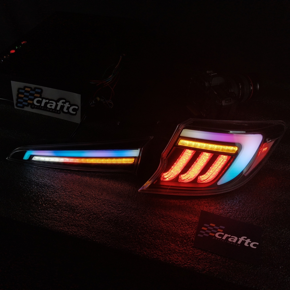 CraftC Performance Clear "RGB" 2019-2026 Corolla Hatchback & GR Corolla Sequential Taillights