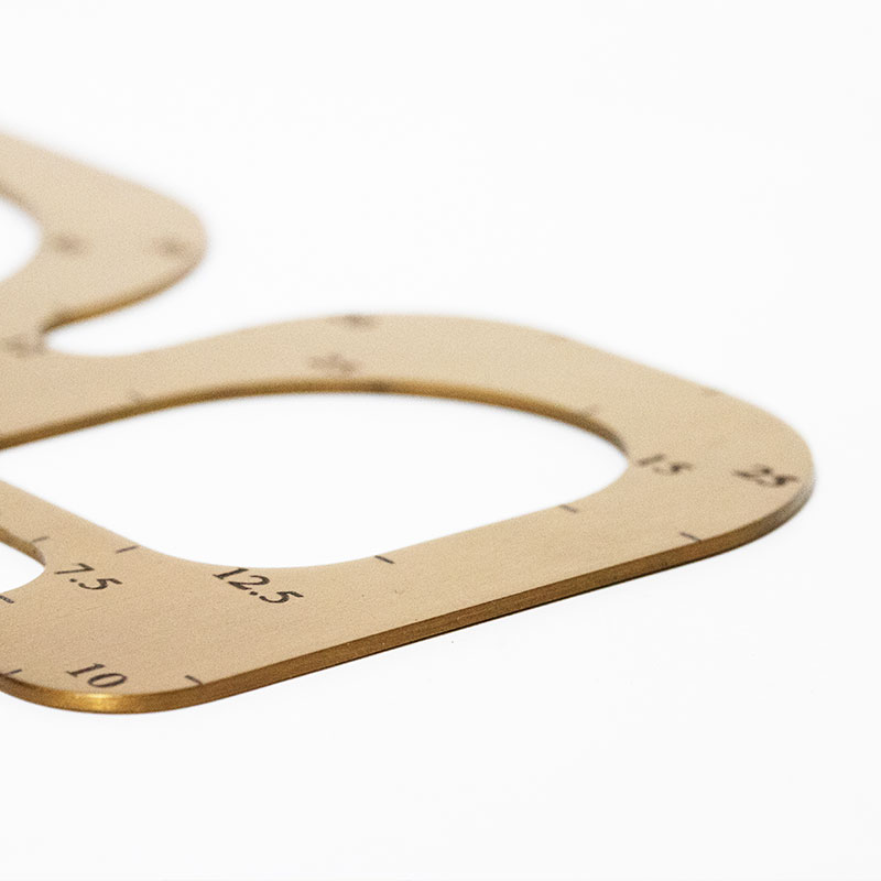 【vulcan】R angle and circular cutting ruler