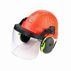 Topi keledar dengan Visor dan Pelindung Pendengaran untuk Perlindungan Kepala Operator Hydroblast