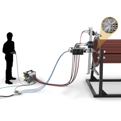 자동 열교환기 파이프라인 하이드로 블라스팅 세척