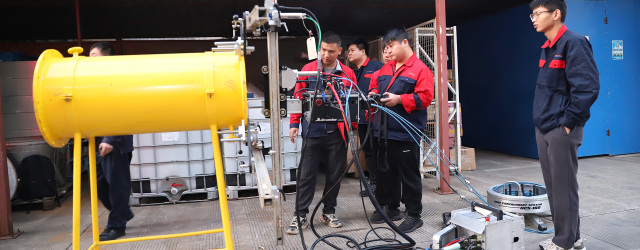 자동 열교환기 파이프라인 하이드로 블라스팅 세척