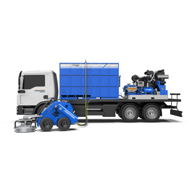 Équipement d'élimination du caoutchouc des pistes d'aéroport