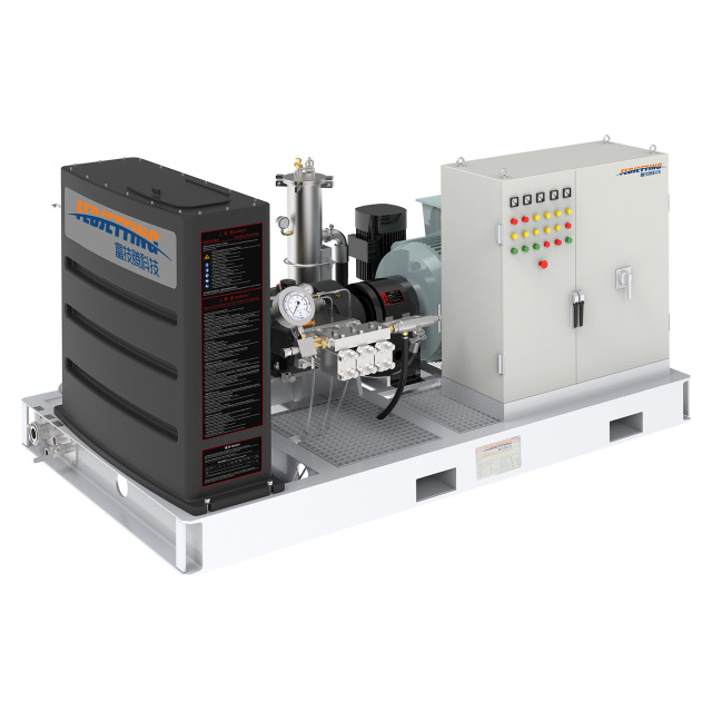 100Series 150HP 90kW 40K PSI 17.2LPM Electric Hydro Blasting Cleaning Machine