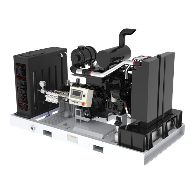 UHP 150HP 132KW 20K PSI 45LPM Diesel Hydro blasting Cleaning Machine