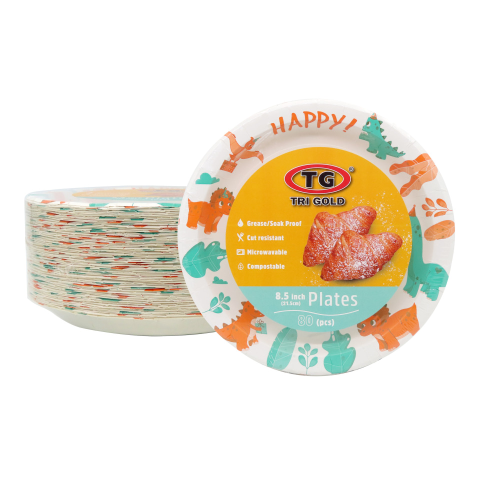 TG® Compostable Paper Plate 8.5inch 80count